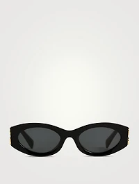 Miu Glimpse Oval Sunglasses