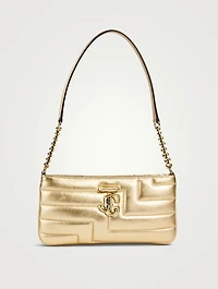 Avenue Metallic Leather Shoulder Bag