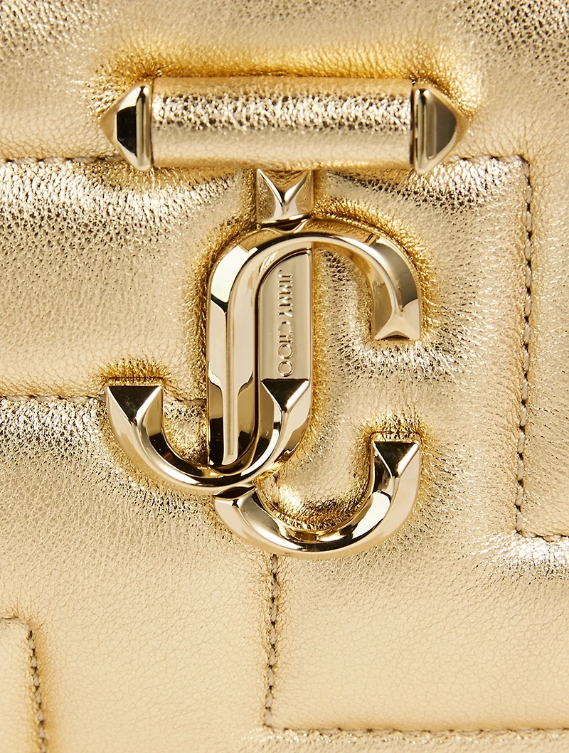 Avenue Metallic Leather Shoulder Bag