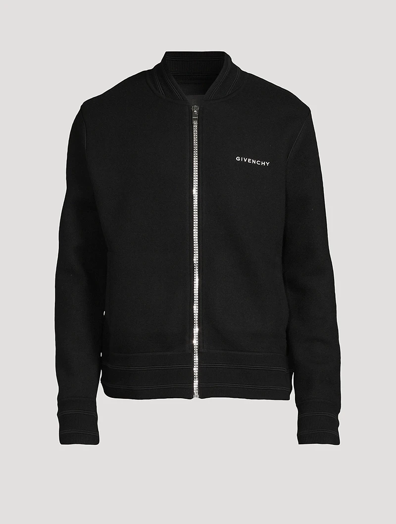 4G Wool Knitted Varsity Jacket