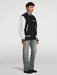 Wool And Leather Varsity Jacket
