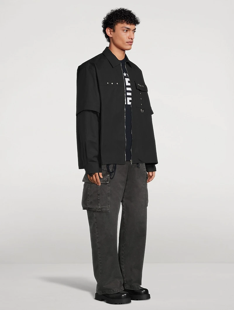 Layered Zip Shirt