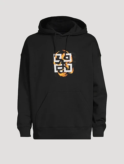 4G Dragon Cotton Slim-Fit Hoodie
