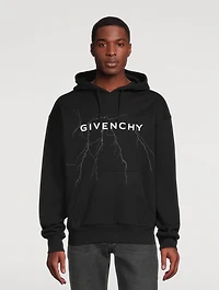 Cotton Hoodie With Reflective Artwork