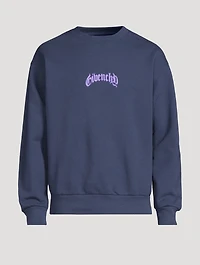 Fleece Sweatshirt With Reflective Artwork