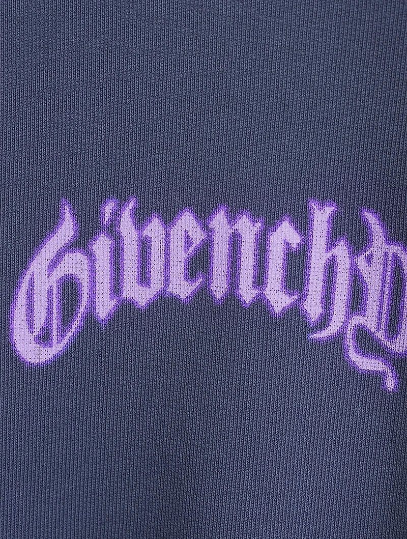 Fleece Sweatshirt With Reflective Artwork