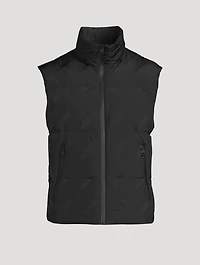 Larry City-MG Down Vest Logo Print