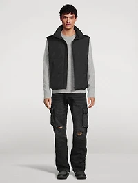Larry City-MG Down Vest Logo Print