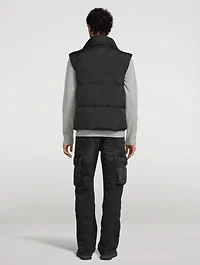 Larry City-MG Down Vest Logo Print