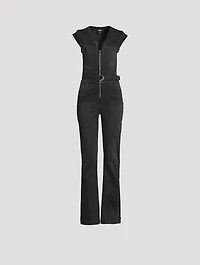 Laurel Canyon Belted Denim Jumpsuit