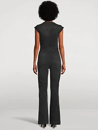 Laurel Canyon Belted Denim Jumpsuit