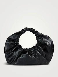 Large Crescent Leather Shoulder Bag