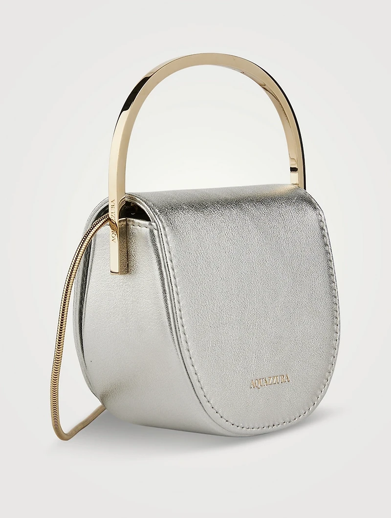 Micro Love Me Metallic Leather Bag
