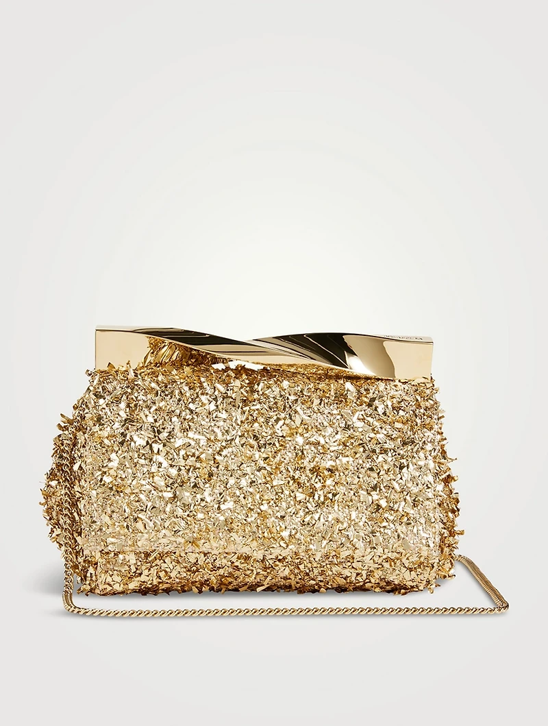 Mini Twist Metallic Confetti Clutch