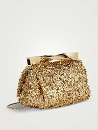 Mini Twist Metallic Confetti Clutch