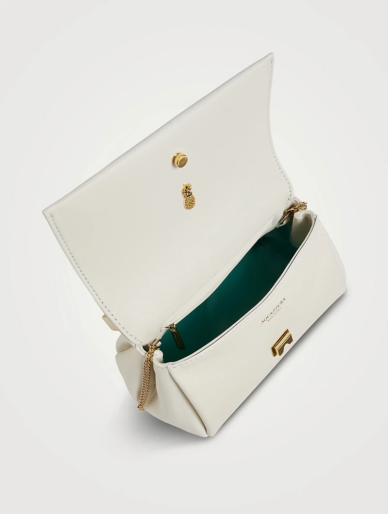 Mini Twist Leather Clutch