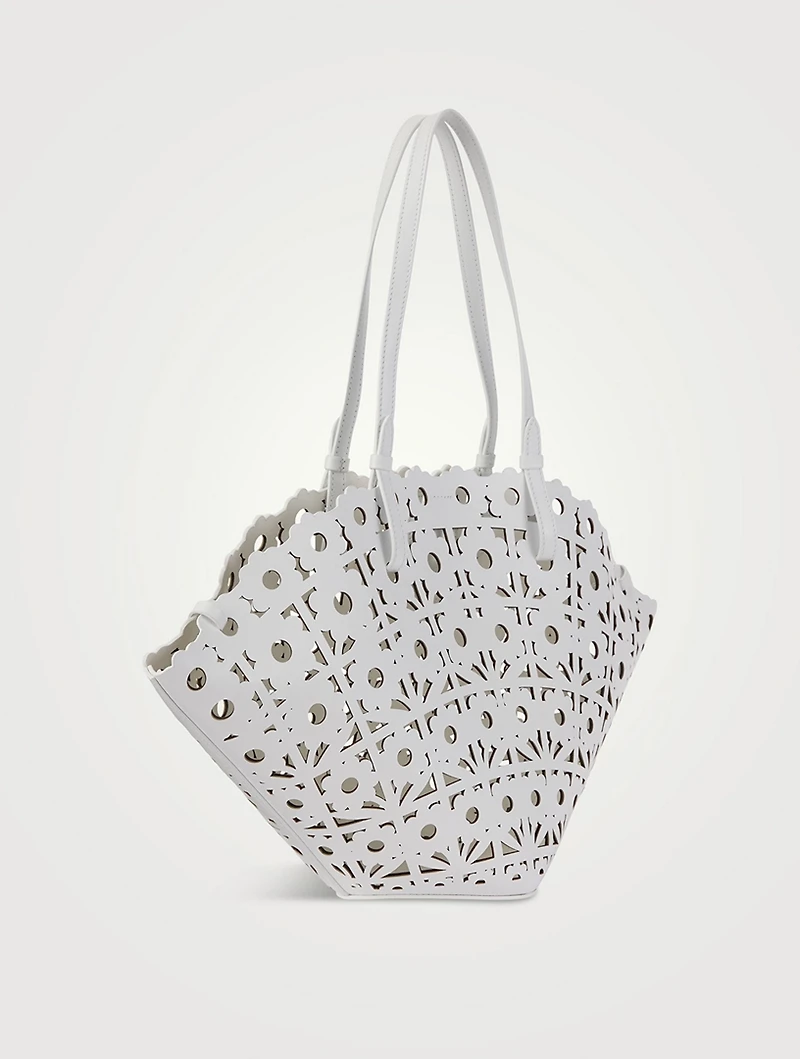 Daisy Leather Tote Bag