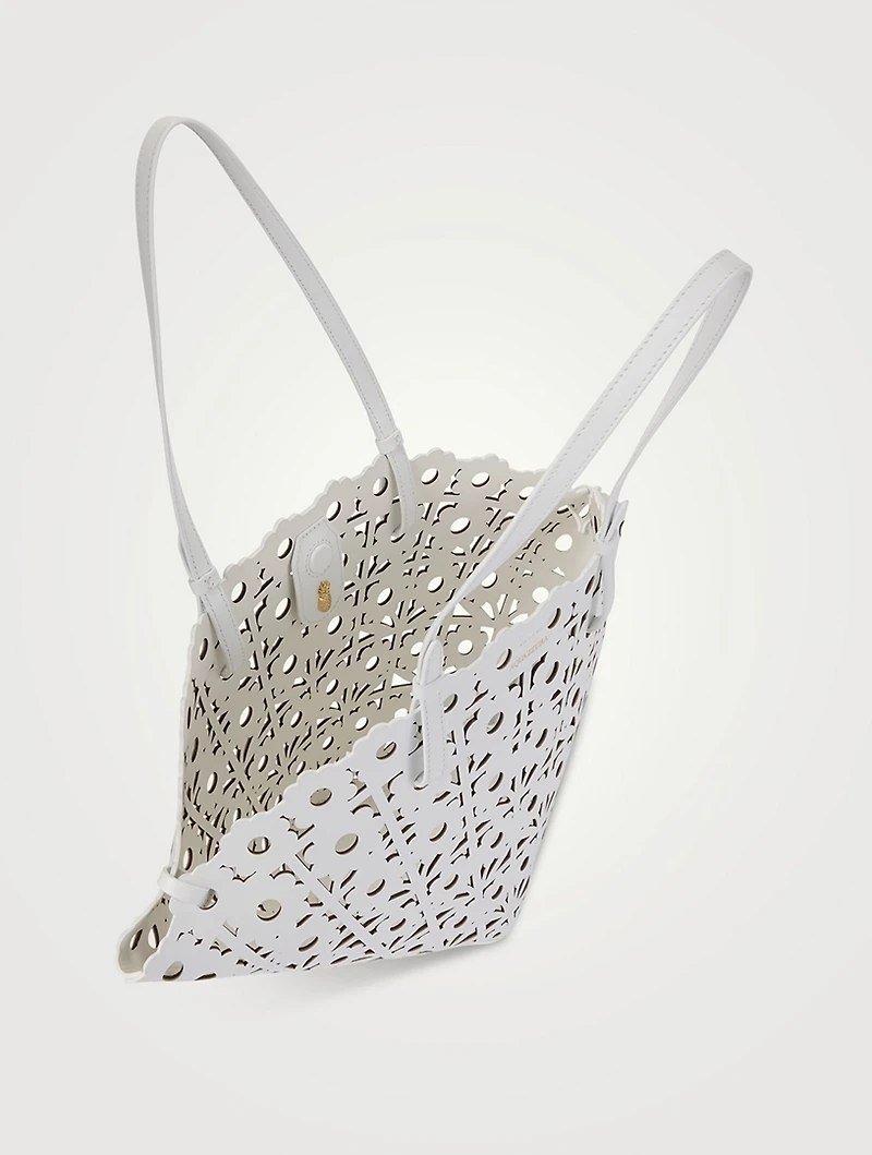 Daisy Leather Tote Bag
