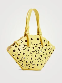 Mini Daisy Leather Tote Bag