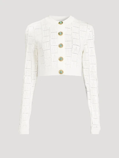 Monogram Knit Cardigan