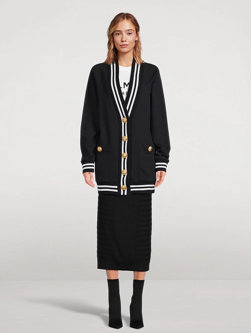 Cotton Jersey Cardigan
