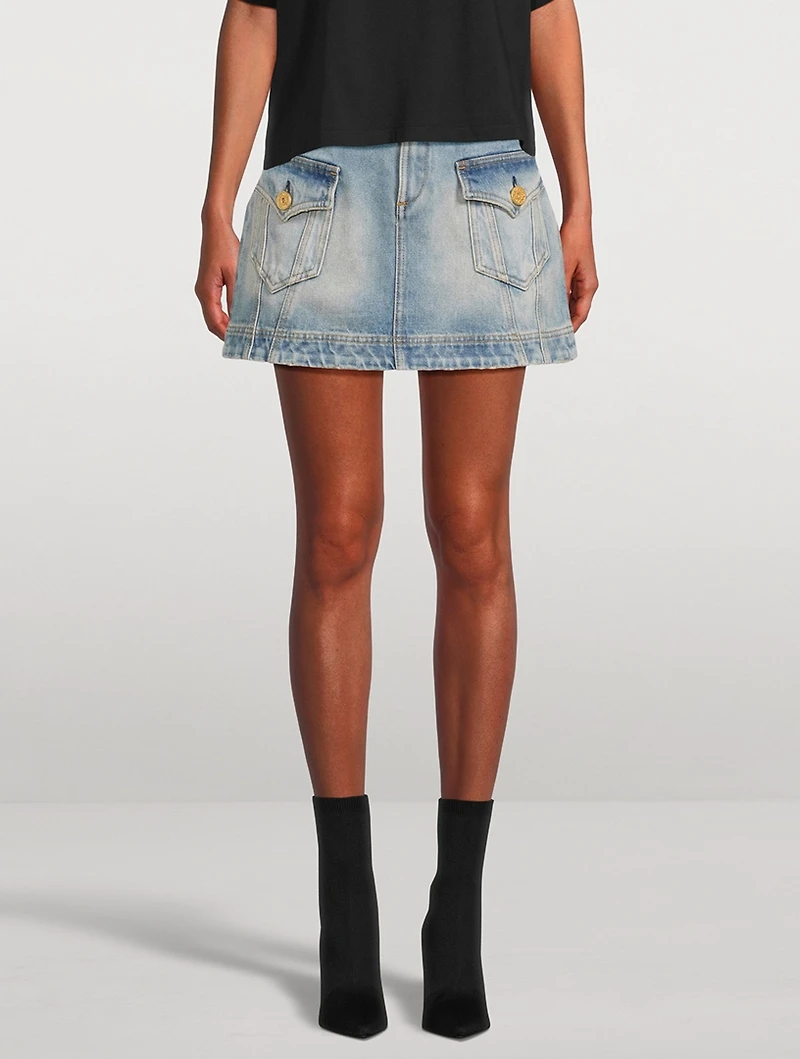 Denim Mini Skirt
