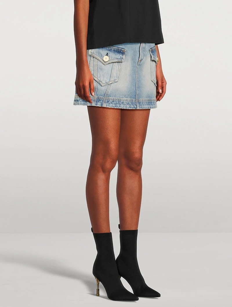 Denim Mini Skirt