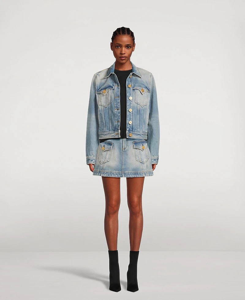 Denim Mini Skirt
