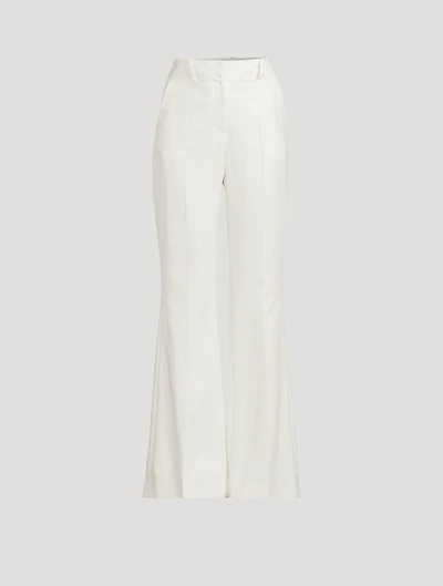 Crepe Flared Trousers
