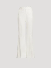 Crepe Flared Trousers