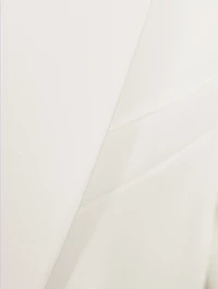 Single-Breasted Crepe Blazer