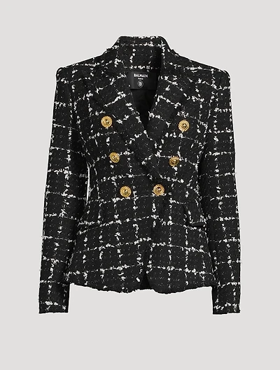 Tweed Double-Breasted Blazer