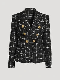 Tweed Double-Breasted Blazer