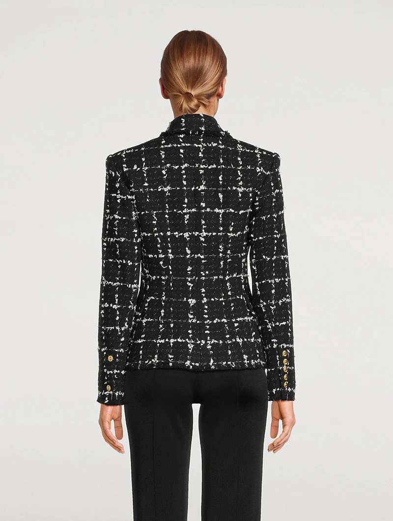 Tweed Double-Breasted Blazer