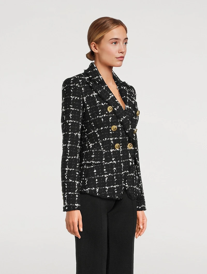 Tweed Double-Breasted Blazer