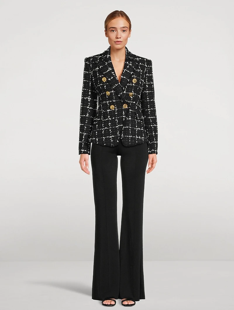 Tweed Double-Breasted Blazer