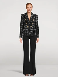 Tweed Double-Breasted Blazer