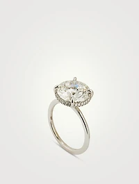 Signature 18K White Gold Solitaire Round Diamond Ring