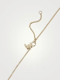 Luxe 14K Gold Droplet Necklace With Pear Diamonds