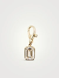 Luxe 14K Gold Emerald Diamond Medallion
