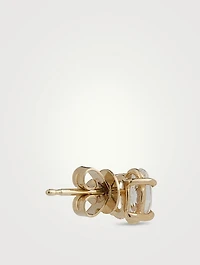Mix & Match 14K Gold Oval Diamond Stud Earring