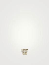 Mix & Match 14K Gold Heart Diamond Stud Earring