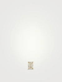 Mix & Match 14K Gold Emerald Diamond Stud Earring