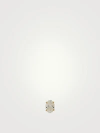 Mix & Match 14K Gold Oval Diamond Stud Earring