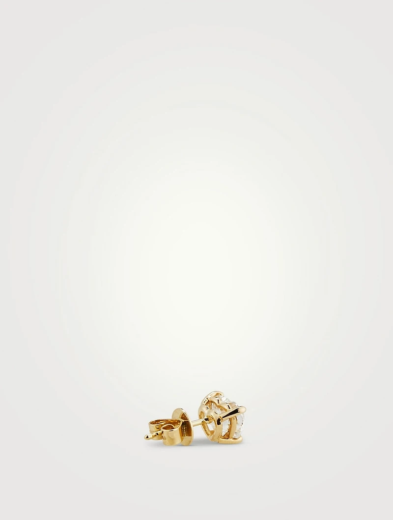 Mix & Match 14K Gold Heart Diamond Stud Earring