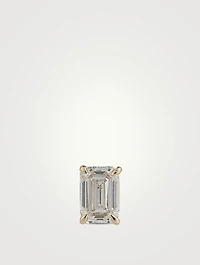 Mix & Match 14K Gold Emerald Diamond Stud Earring