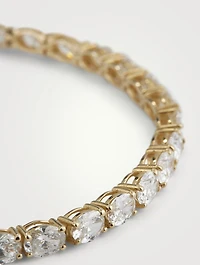 Signature 14K Gold East-West Bracelet With Oval Diamonds