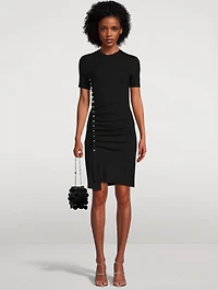 Pleated Mini Dress