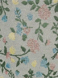 Floral Jacquard Lurex Mini Dress