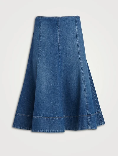 The Lennox Denim Midi Skirt
